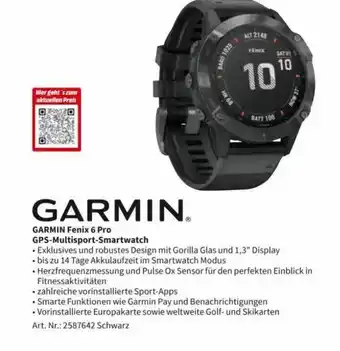 MediaMarkt Garmin fenix 6 pro gps-multisport-smartwatch Angebot