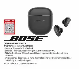 MediaMarkt Bose quietcomfort earbud ii true wireless in-ear-kopfhörer Angebot