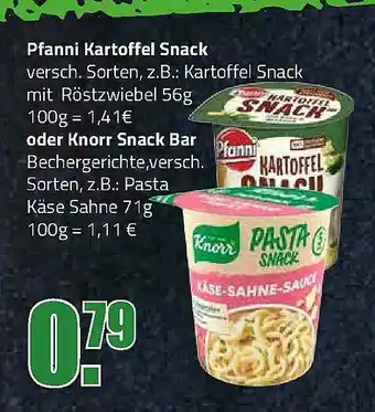 Elli Markt Pfanni Kartoffel Snack Oder Knorr Snack Bar Angebot