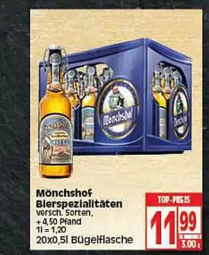 Elli Markt Mönchshof Bierspezialitäten Angebot