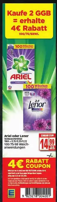 Elli Markt Ariel Oder Lenor Angebot