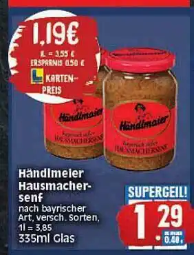 Elli Markt Händlmeier Hausmacher Senf Angebot