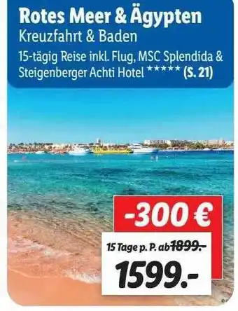 Lidl Reisen Rotes meer & ägypten kreuzfahrt & baden Angebot