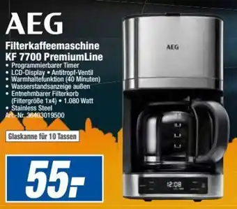 expert Techno Land AEG Filterkaffeemaschine KF 7700 PremiumLine Angebot