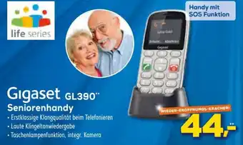 Euronics XXL Gigaset GL390 Seniorenhandy Angebot