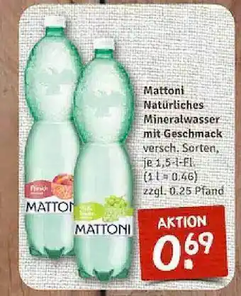 nahkauf Mattoni natürliches mineralwasser mit geschmack Angebot