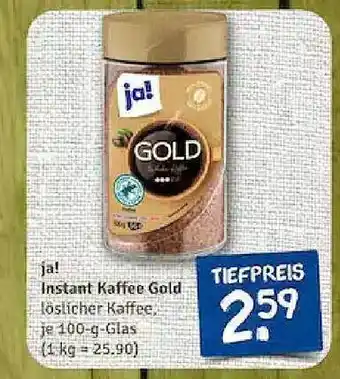 nahkauf Ja! instant kaffee gold Angebot
