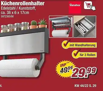Poco Metaltex küchenrollenhalter Angebot