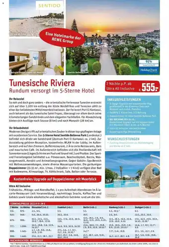 REWE Reisen Tunesische riviera Angebot