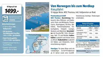 Lidl Reisen Von norwegen bis zum nordkap kreuzfahrt Angebot