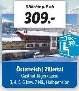 Lidl Reisen Österreich, zillertal Angebot