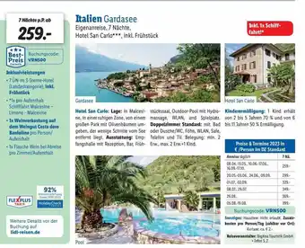 Lidl Reisen Italien gardasee Angebot