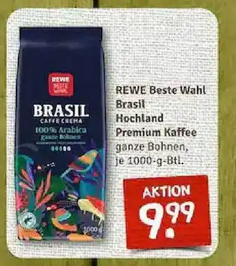 nahkauf Rewe beste wahl brasil hochland premium kaffee Angebot