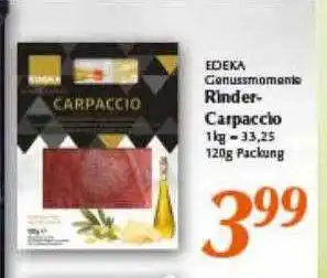 inkoop Edeka genussmomente rinder-carpaccio Angebot