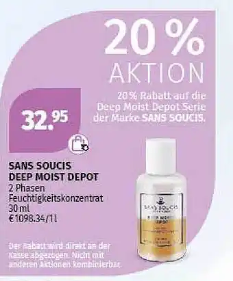 Müller Sans soucis deep moist depot Angebot