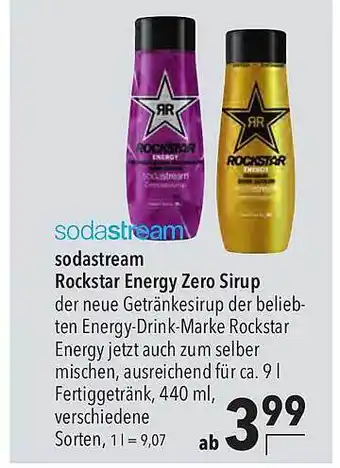 CITTI Markt Sodastream rockstar energy zero sirup Angebot