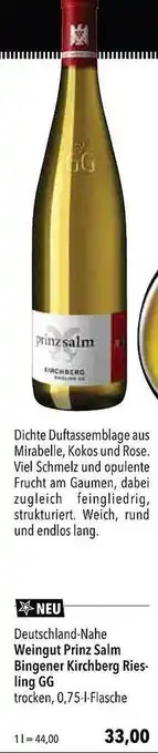 CITTI Markt Weingut prinz salm bingener kirchberg riesling gg Angebot