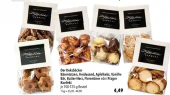 CITTI Markt Der keksbäcker bärentatzen, heidesand, apfelkeks, vanille-bär, butter-herz, florentiner oder prager konfekt Angebot