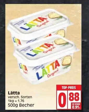 Edeka Lätta 500g Becher Angebot