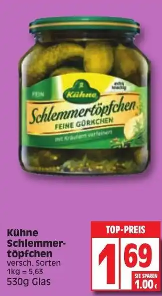 Edeka Kühne Schlemmertöpfchen 530g Angebot