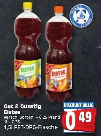 Edeka Gut & Günstig Eistee 1,5L Angebot