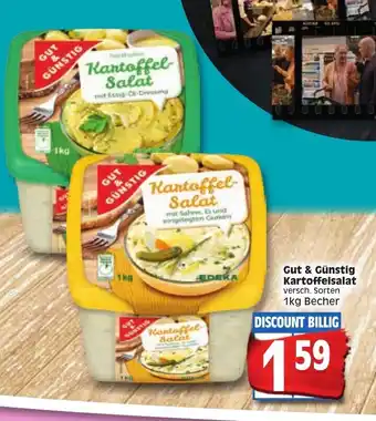 Edeka Gut & Günstig Kartoffelsalat 1kg Becher Angebot