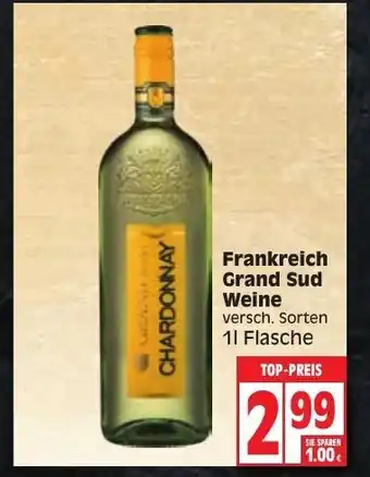 Edeka Frankreich Grand Sud Weine 1L Angebot