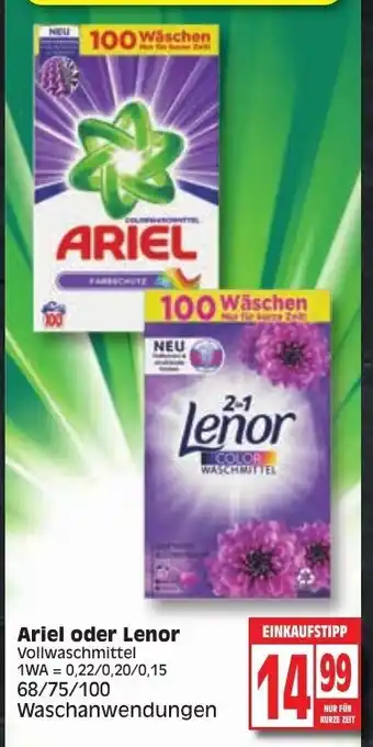 Edeka Ariel oder Lenor Angebot