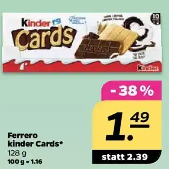 NETTO Ferrero Kinder Cards 128g Angebot