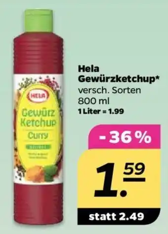 NETTO Hela Gewürzketchup 800 ml Angebot