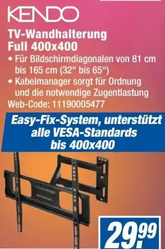 Expert Kendo TV Wandhalterung Full 400x400 Angebot