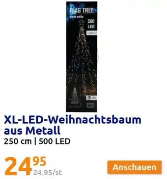 Action XL LED Weihnachtsbaum aus Metall 250 cm Angebot