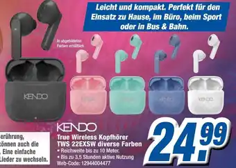 Expert Kendo True Wireless Kopfhörer TWS 22EXSW diverse Farben Angebot