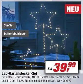 toom Baumarkt LED Gartenstecker Set Angebot