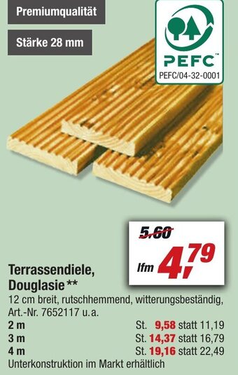 toom Baumarkt Terrassendiele Douglasie Angebot