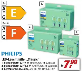 toom Baumarkt Philips LED Leuchtmittel ,,Classic" Angebot