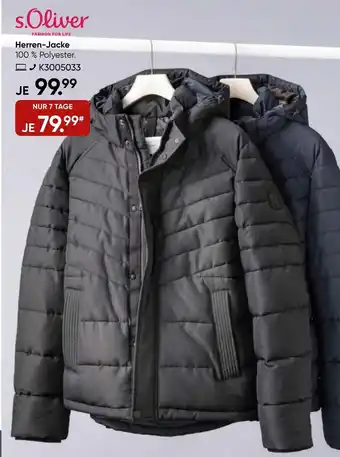 Galeria s.Oliver Herren Jacke Angebot