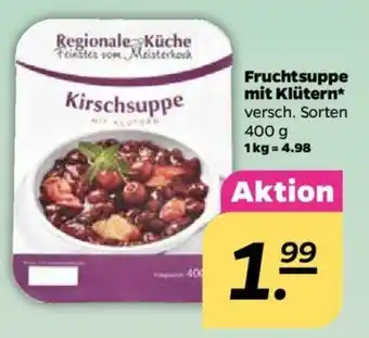 NETTO Fruchtsuppe mit Klütern 400g Angebot