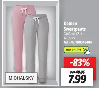 Lidl Michalsky Damen Sweatpants Angebot