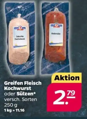 NETTO Greifen Fleisch Kochwurst oder Sülzen 250 g Angebot