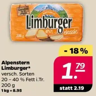 NETTO Alpenstern Limburger 200 g Angebot