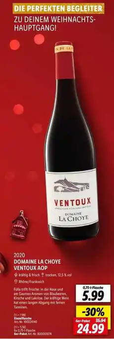 Lidl 2020 domaine la choye ventoux aop Angebot