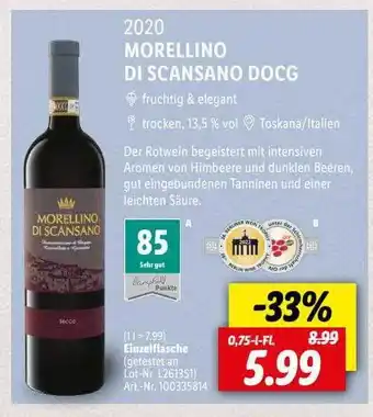 Lidl 2020 morellino di scansano docg Angebot