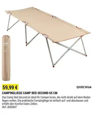 Decathlon Quechua campingliege camp bed second 65 cm Angebot