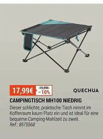 Decathlon Quechua campingtisch mh100 niedrig Angebot