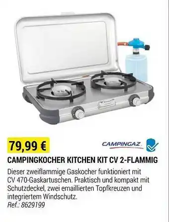 Decathlon Campingaz campingkocher kitchen kit cv 2-flammig Angebot