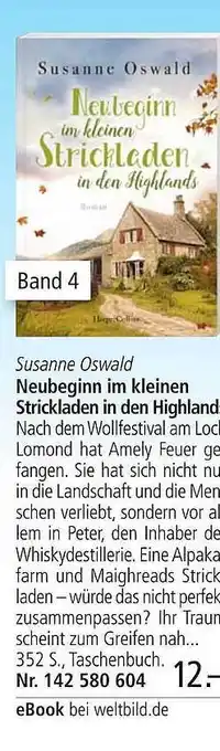 Weltbild Susanne oswald neubeginn im kleinen strickladen in den highland Angebot