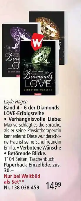 Weltbild Layla hagen band 4-6 der diamonds love-erfolgsreihe Angebot