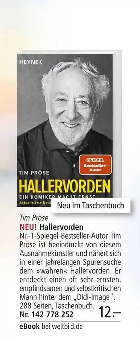 Weltbild Tim pröse hallervorden Angebot