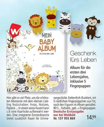 Weltbild Mein baby album Angebot